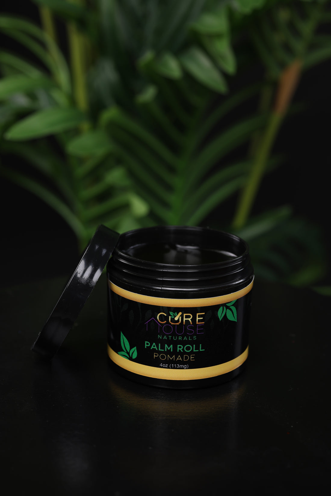 Palm Roll Pomade - Strong Hold, Moisturizing Shine, Light Tropical Scent with Pomegranate Seed Oil